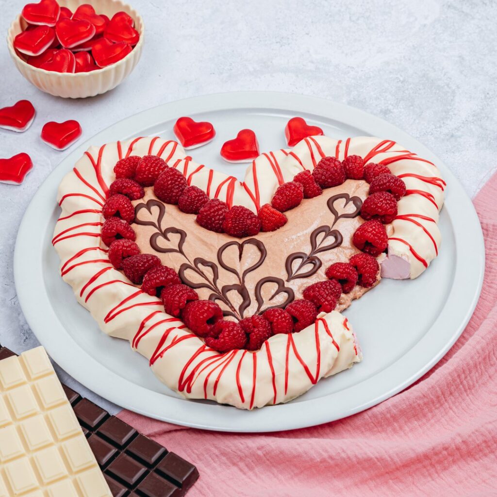 Cœur en guimauve Saint Valentin