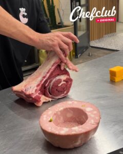 Carne ao forno & batata-bolinha