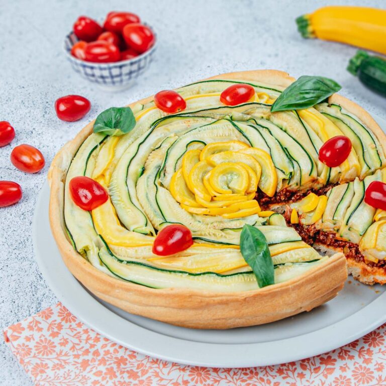 Torta espiral de abobrinhas