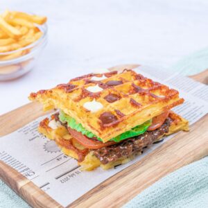 X-burguer com fritas
