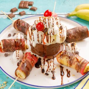 Fondue de plátano!