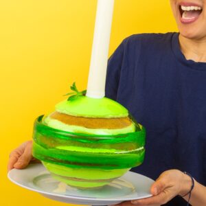 Pirulito gigante com bebidinha