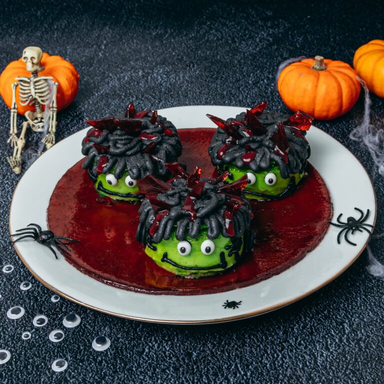 Tarta del monstruo de Frankenstein! Tarta del monstruo de Frankenstein!