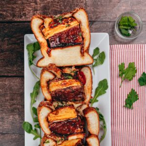 Garlic Bread Brisket Lasagna