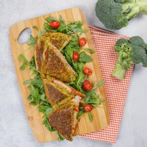 Cheesy Broccoli & Ham Sandwich