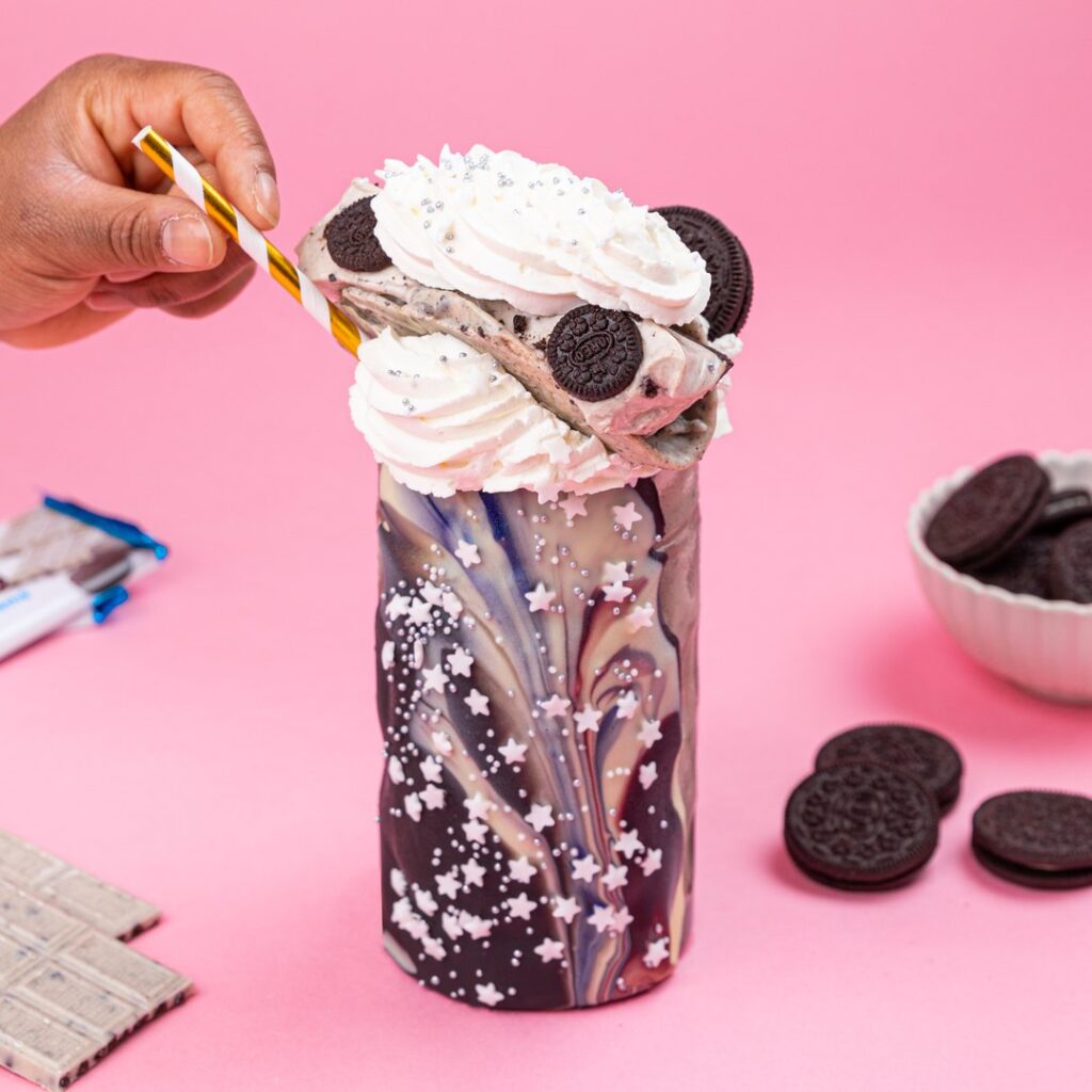 Milkshake mágico de chocolate