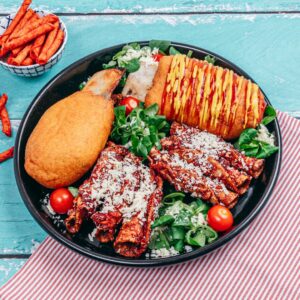 Giant Corn Dog Ribs