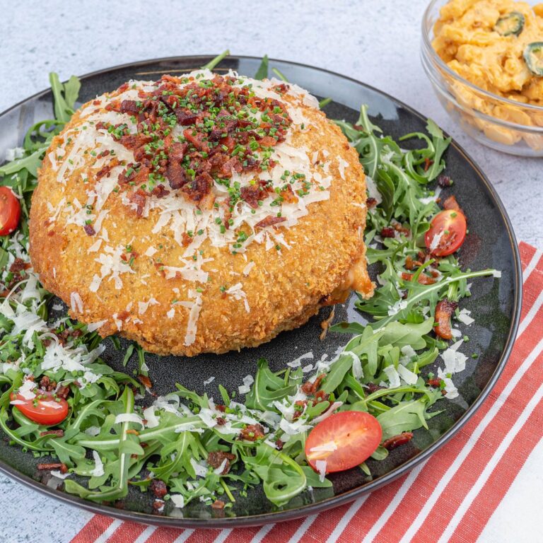 Giant Crispy Pork Sausage Pasta Bomb