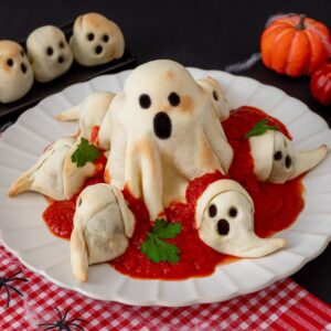 Ghost Meatball Appetizer