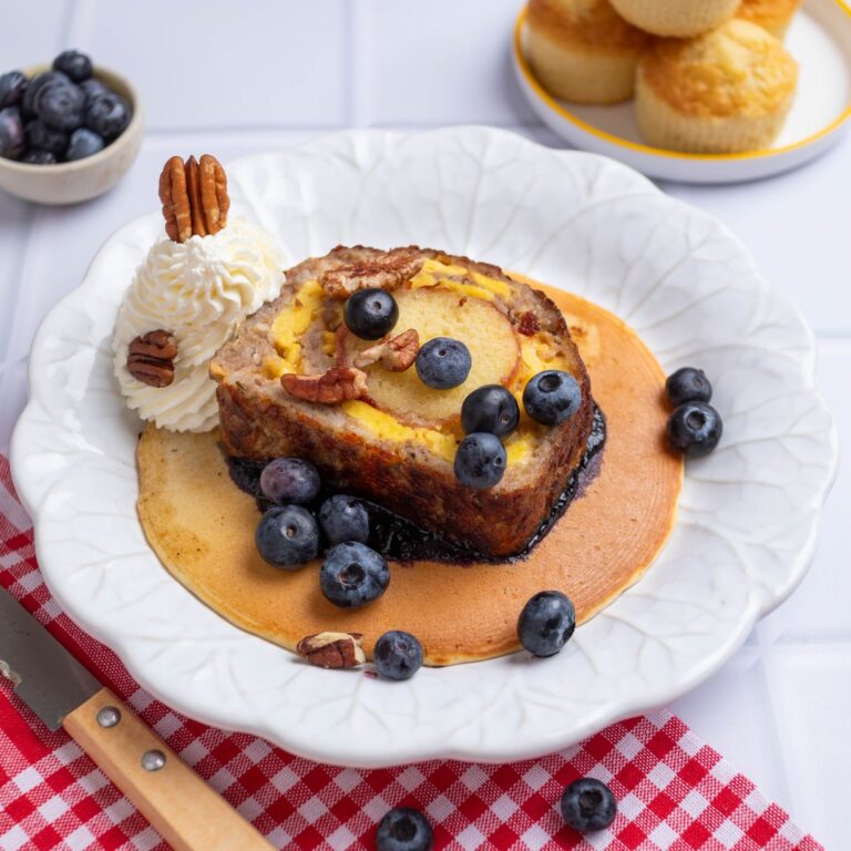 Savory Blueberry Corn Muffins