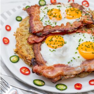 Sunrise Steak & Egg Stack