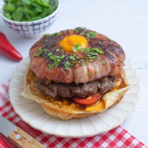 Loaded Brunch Bagel Burger