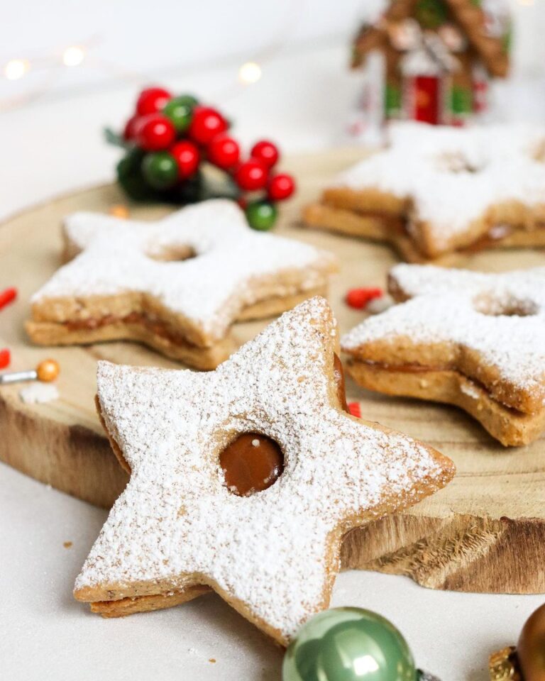 Bredele étoilés aux spéculoos et noisettes