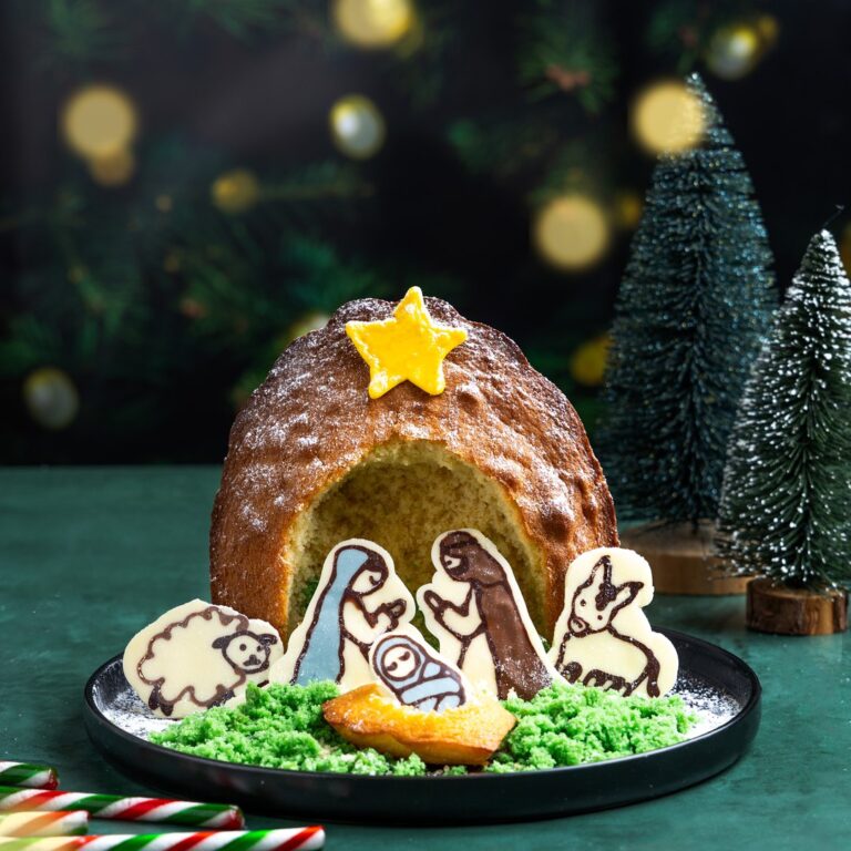 La madeleine crèche du réveillon de Noël