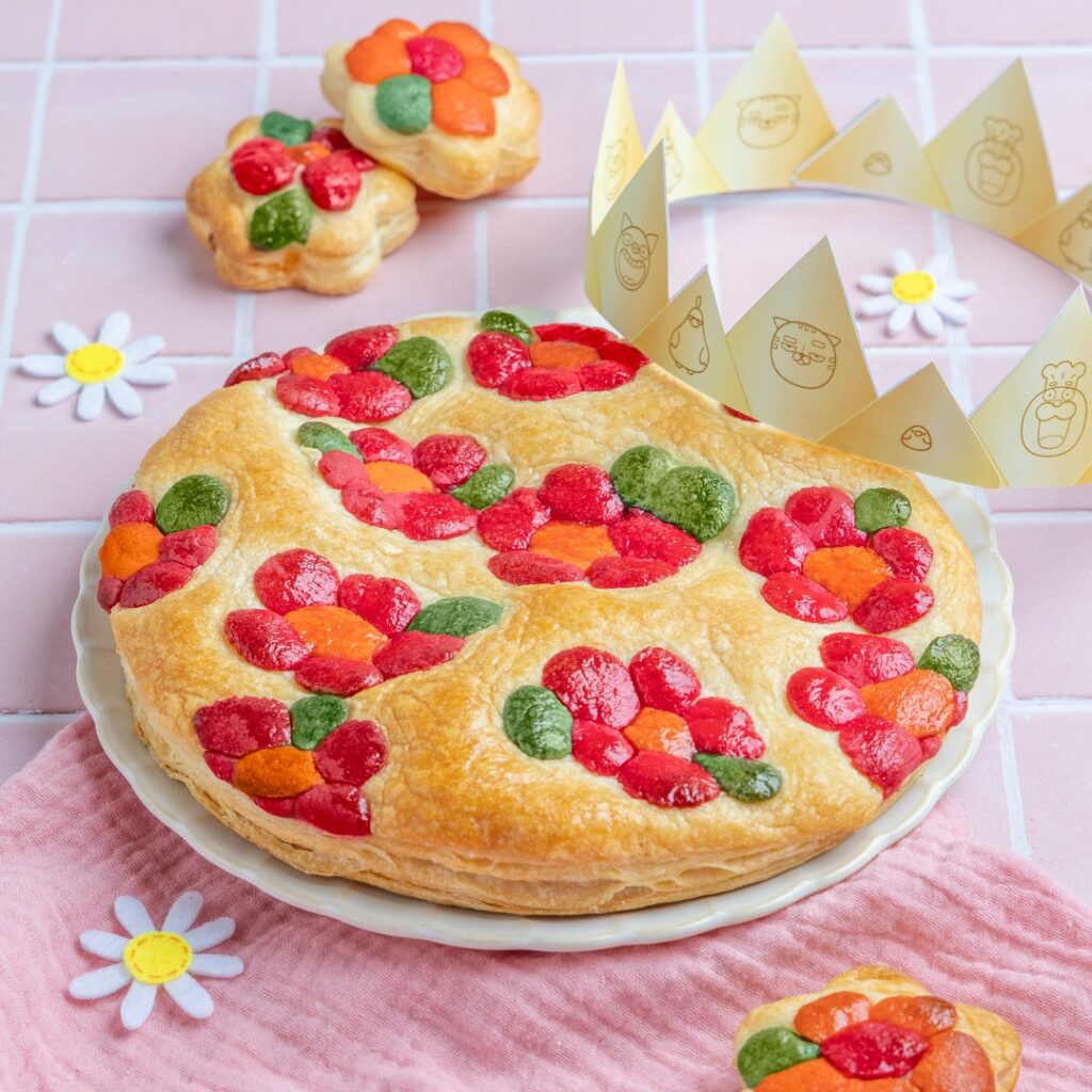 La galette des rois fleurie