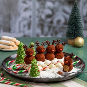 Luge tiramisu des rennes de Noël