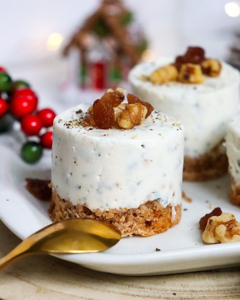 Cheesecake salé individuel au pain d&rsquo;épices