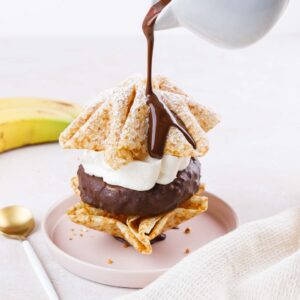 Crêpe étoilée choco banane