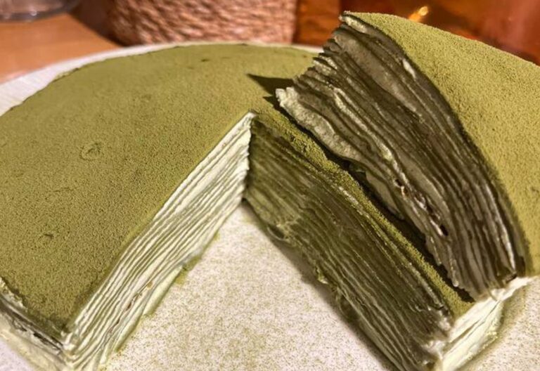 Gâteau de crêpes au Matcha Gâteau de crêpes au Matcha