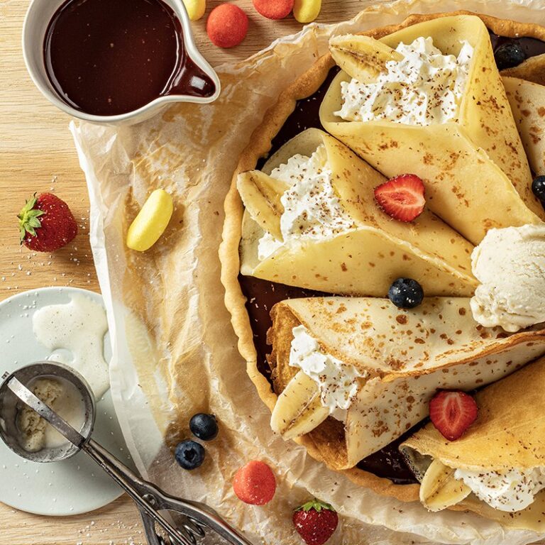 La tarta-crêpes choco-banane