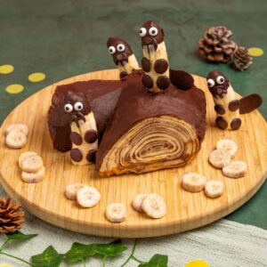 Gâteau de crêpes castors