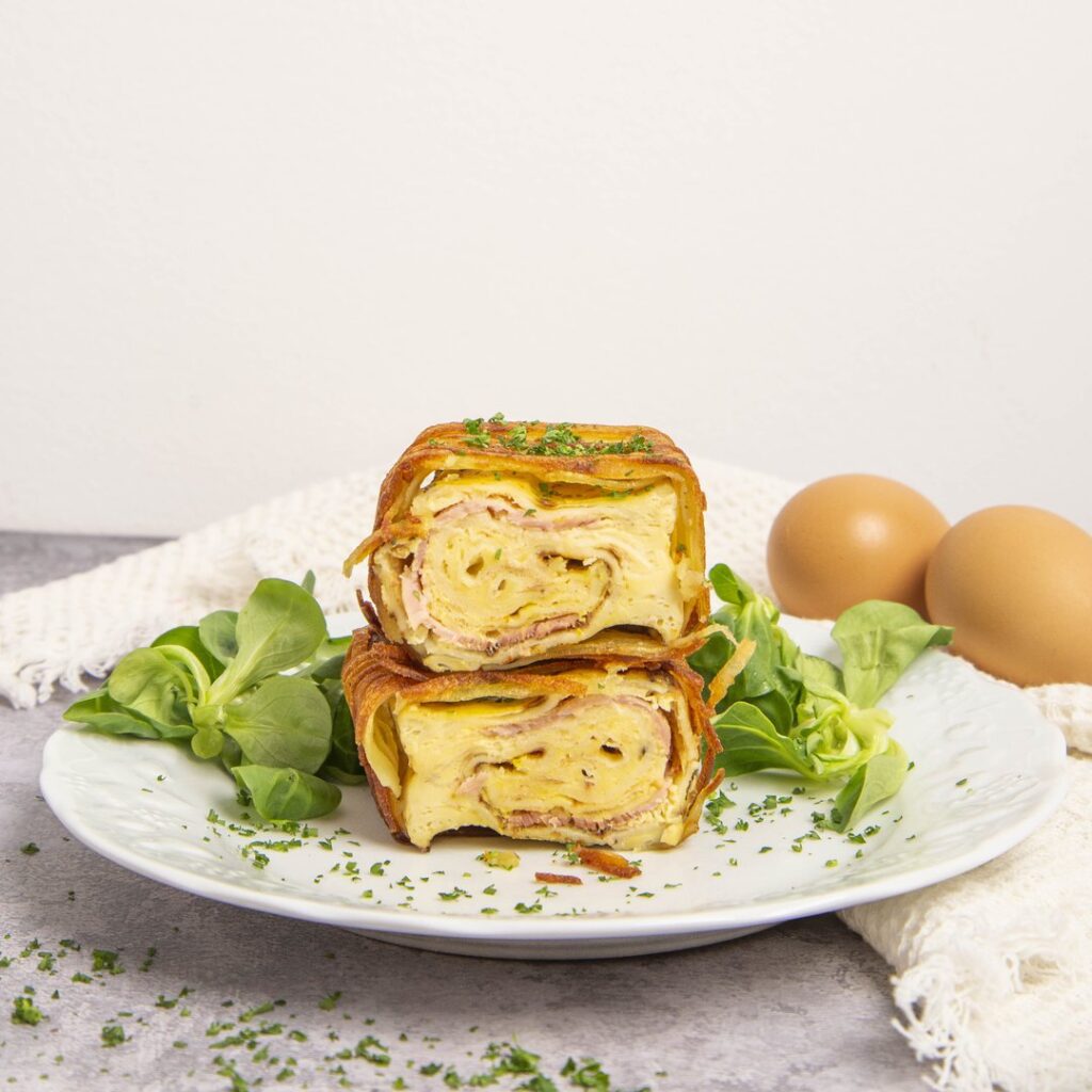 Crêpe omelette roulée