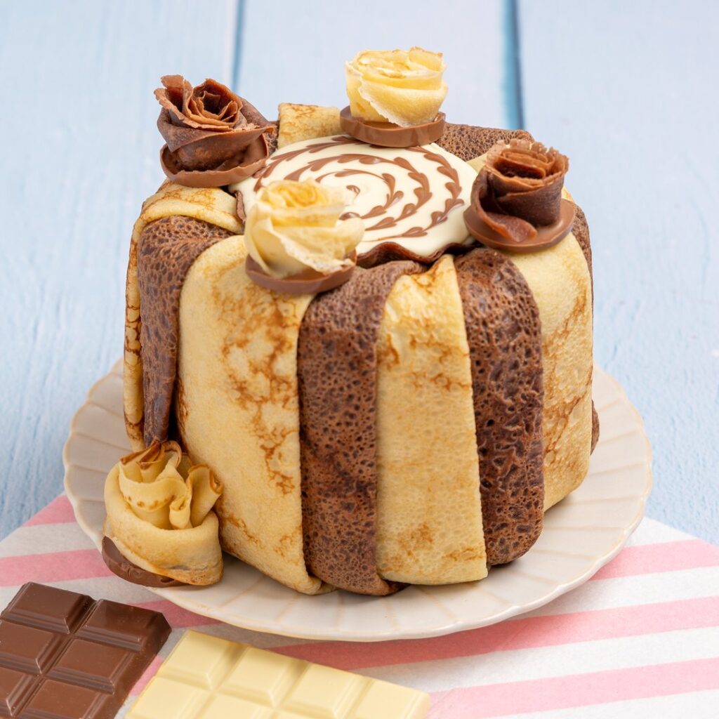 Gâteau de crêpes tiramisu banane