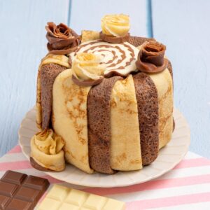 Gâteau de crêpes tiramisu banane