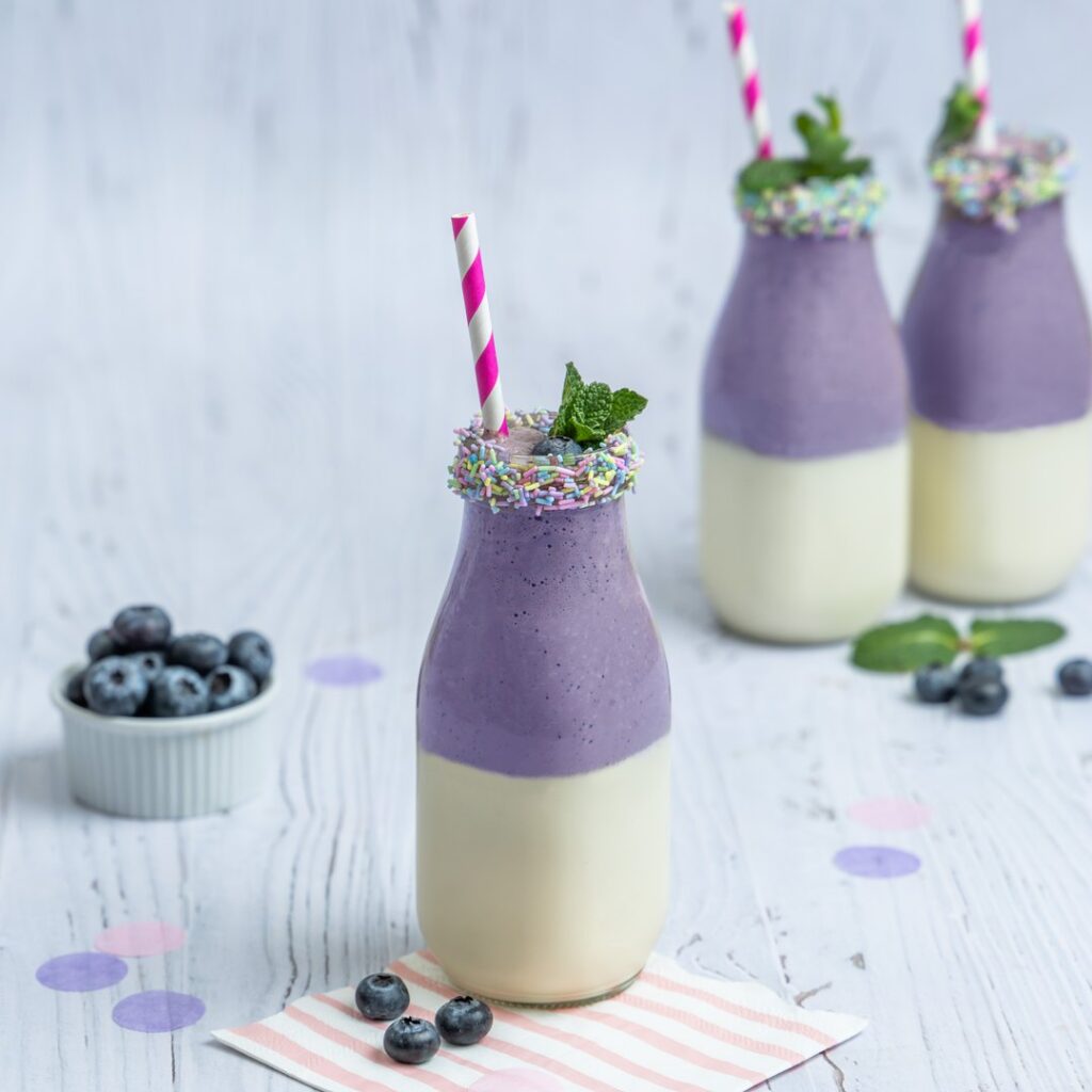 Le milkshake à la myrtille