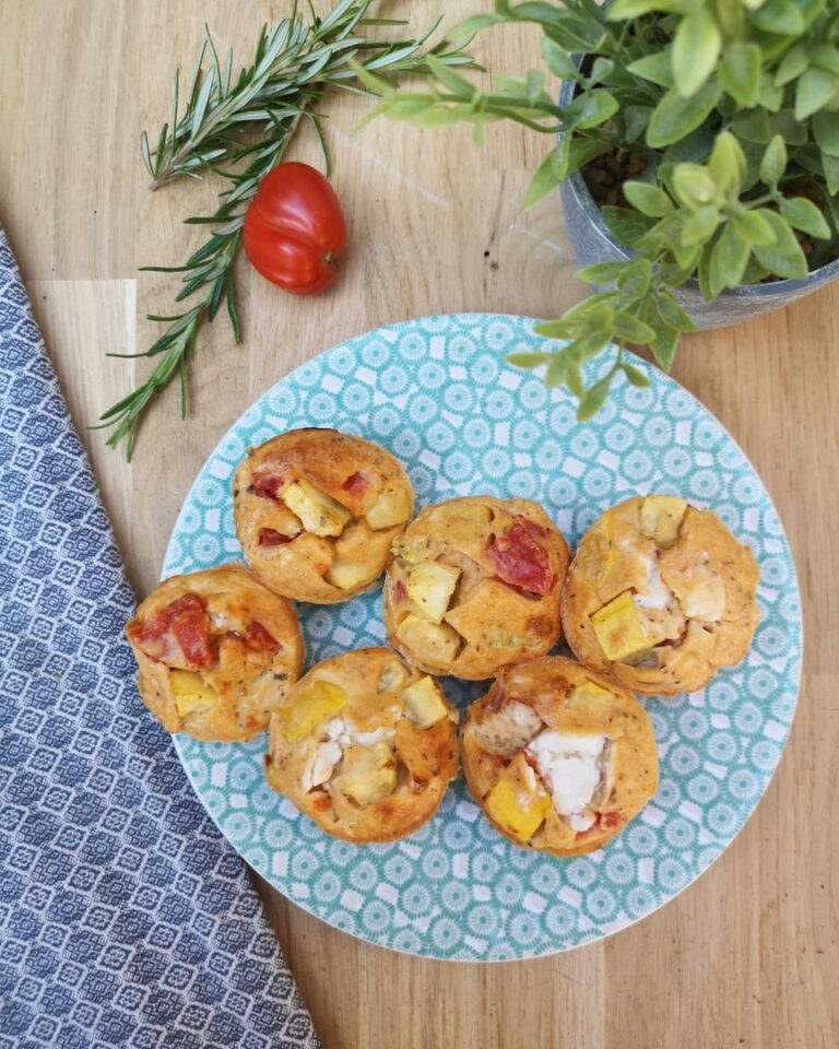 Muffins salés aux légumes d’été Muffins salés aux légumes d’été