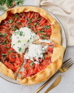 Tarte tomate moutarde burrata Tarte tomate moutarde burrata