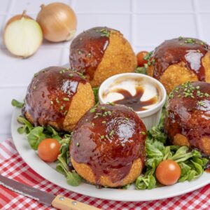 BBQ Brisket Onion Poppers