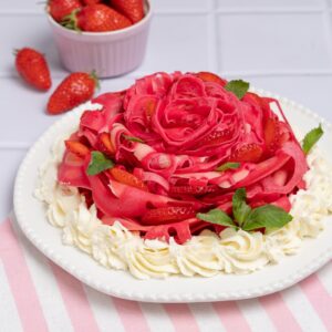 La rose de crêpes