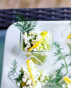 Verrine aux petits pois Verrine aux petits pois