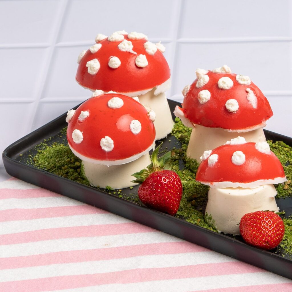 La panna cotta aux fraises