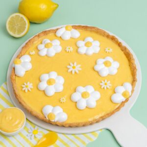 Tarte au citron fleurie Tarte au citron fleurie