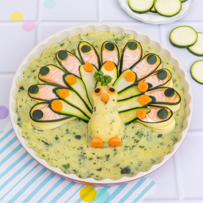 Le gratin courgette saumon du paon Le gratin courgette saumon du paon