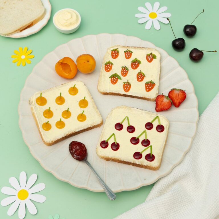 Les tartines fruitées Les tartines fruitées