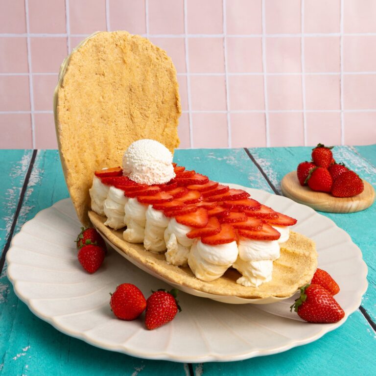 Le coquillage tiramisu à la fraise