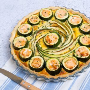 La quiche spirale au saumon La quiche spirale au saumon