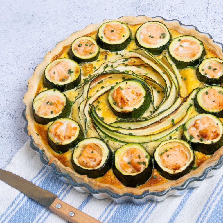 La quiche spirale au saumon