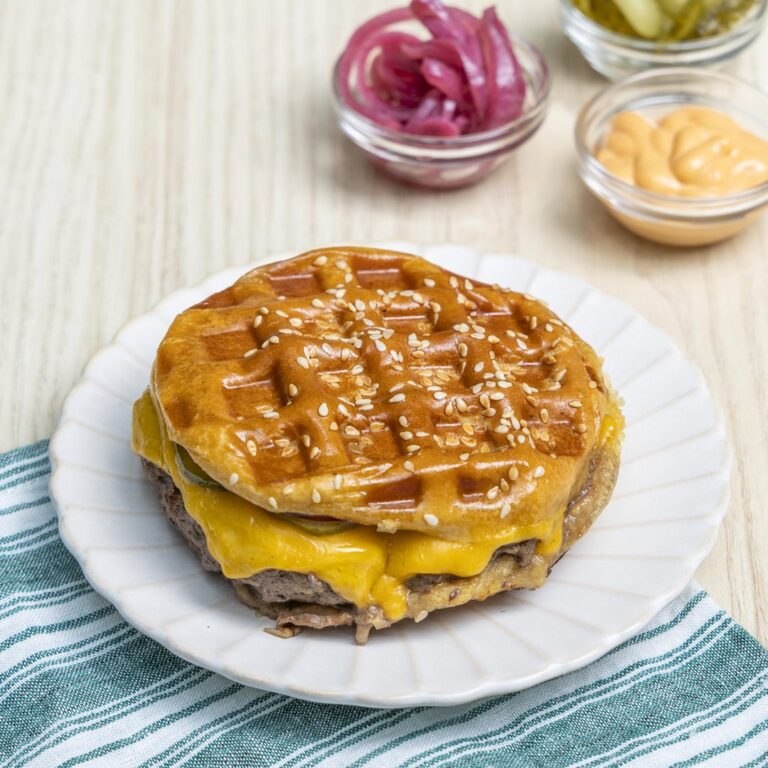 Smashed Waffle Burger
