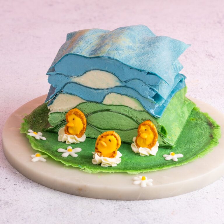 Blue Sky Crepe Cake