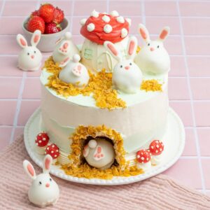Strawberry Bunny Cake