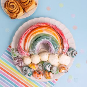 Rainbow Cinnamon Roll