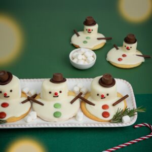 Les cookies fondants bonhomme de neige Les cookies fondants bonhomme de neige