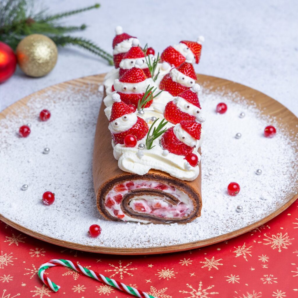 La bûche petits lutins de Noël
