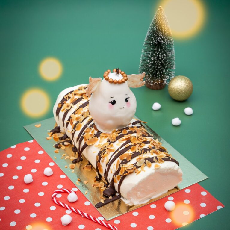 La bûche angélique Belle-Hélène La bûche angélique Belle-Hélène