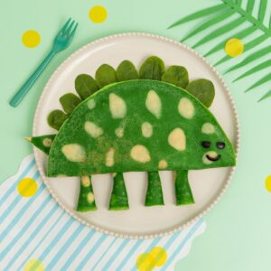 Crêpe dino saumon épinards