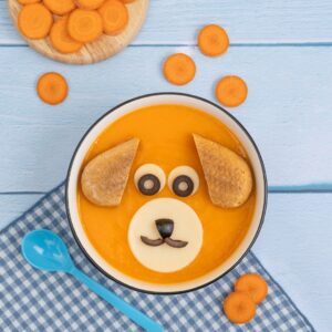 Vellutata di zucca e patate cagnolino
